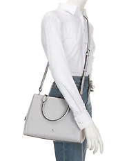 kate spade new york Leila Pebbled Leather Medium Triple Compartment Satchel Bag