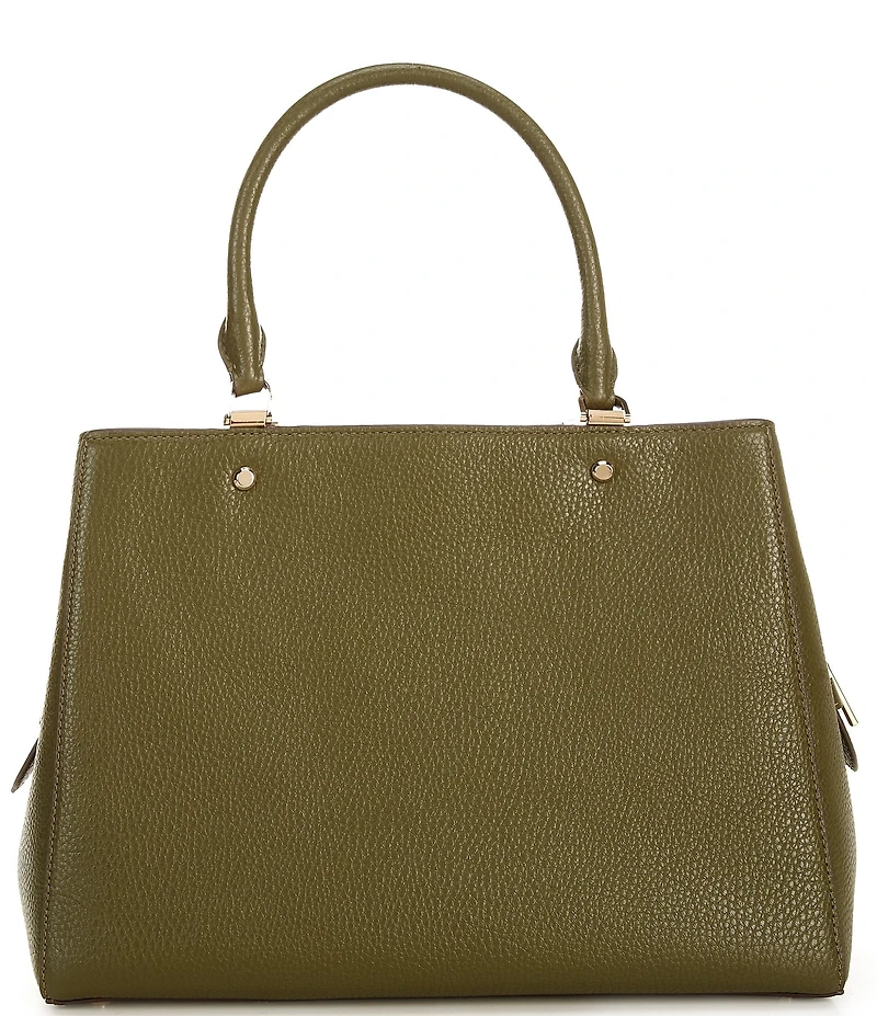 kate spade new york Leila Pebbled Leather Medium Triple Compartment Satchel Bag