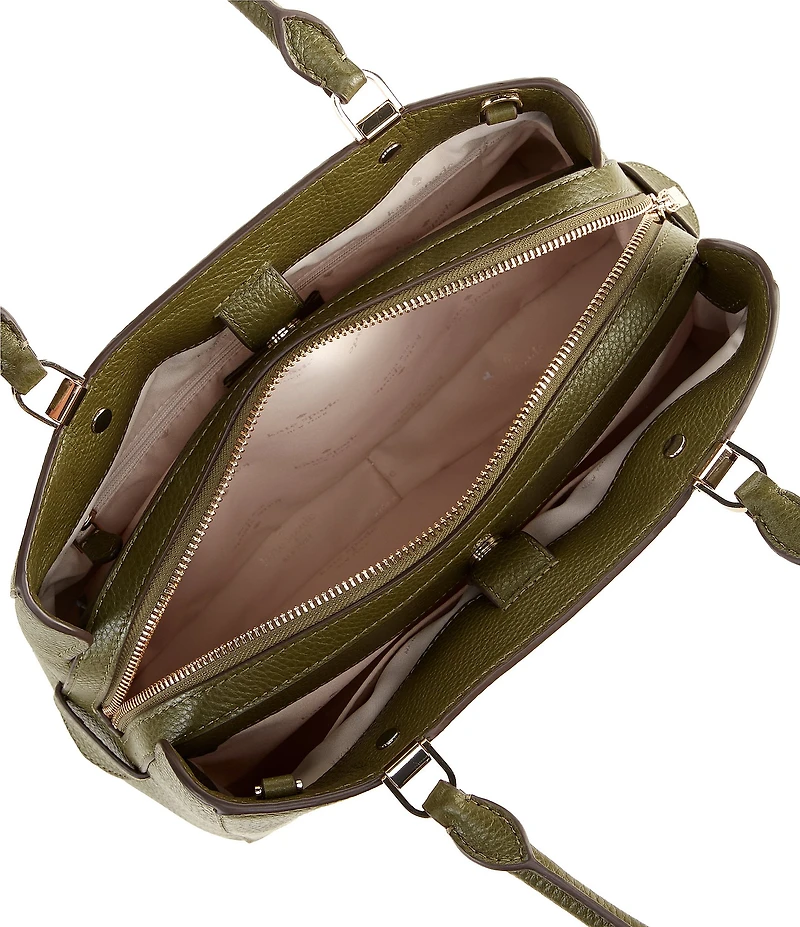 kate spade new york Leila Pebbled Leather Medium Triple Compartment Satchel Bag