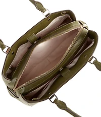 kate spade new york Leila Pebbled Leather Medium Triple Compartment Satchel Bag