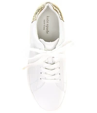 kate spade new york Lift Leather Gold Detail Sneakers