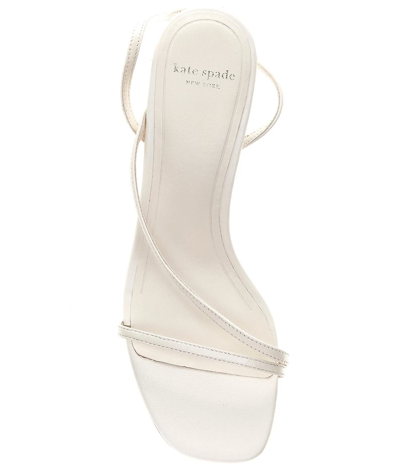 kate spade new york Lily Leather Flowers Wraparound Ankle Tie Kitten Heel Dress Sandals
