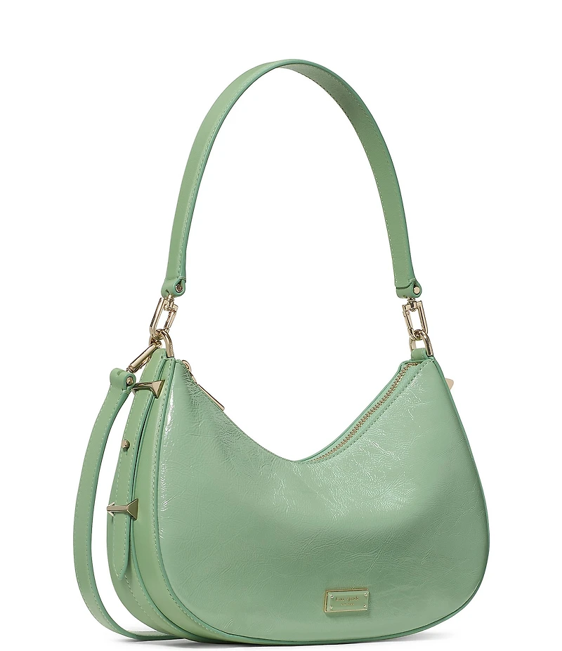 kate spade new york Liv Crinkle Patent Leather Convertible Shoulder Bag
