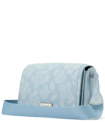 kate spade new york Liv Denim Spade Flower Small Flap Crossbody Bag