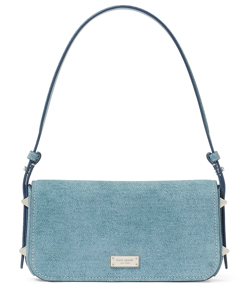 kate spade new york Liv Denim Suede Small East-West Shoulder Bag