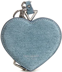 kate spade new york Liv Heart Denim Suede Coin Purse