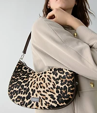 kate spade new york Liv Leopard Haircalf & Leather Convertible Shoulder