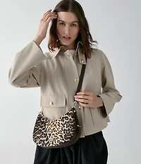 kate spade new york Liv Leopard Haircalf & Leather Convertible Shoulder