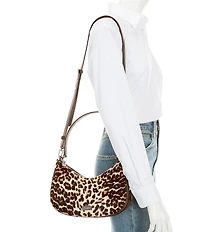 kate spade new york Liv Leopard Haircalf & Leather Convertible Shoulder