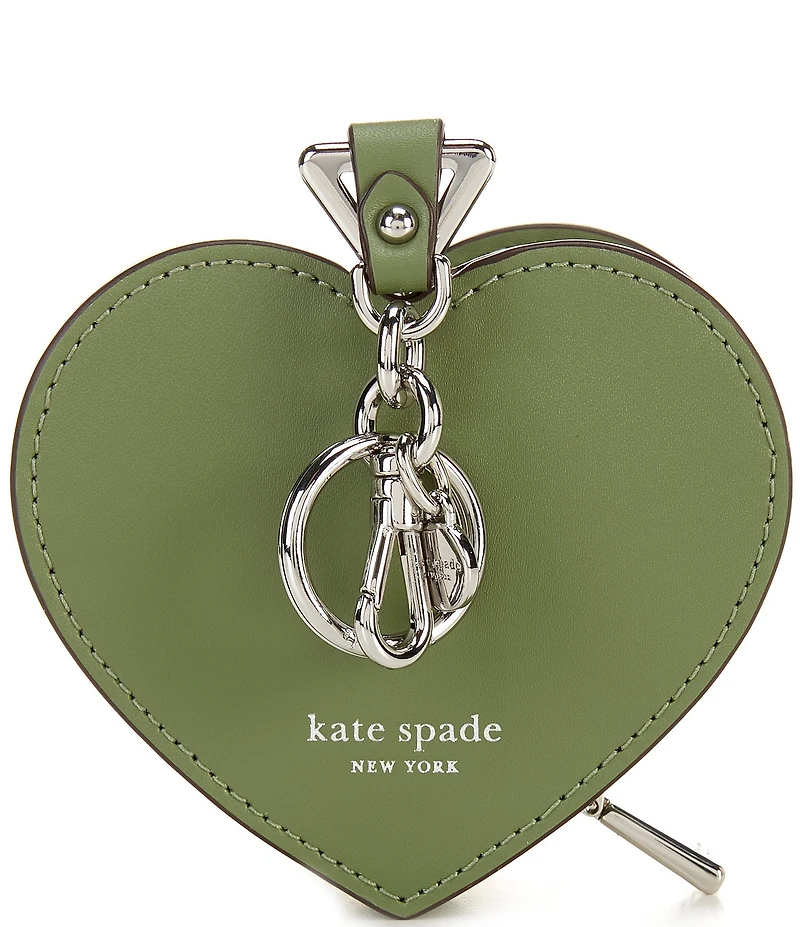kate spade new york Liv Painterly Bouquet Embossed Leather Heart Coin Purse