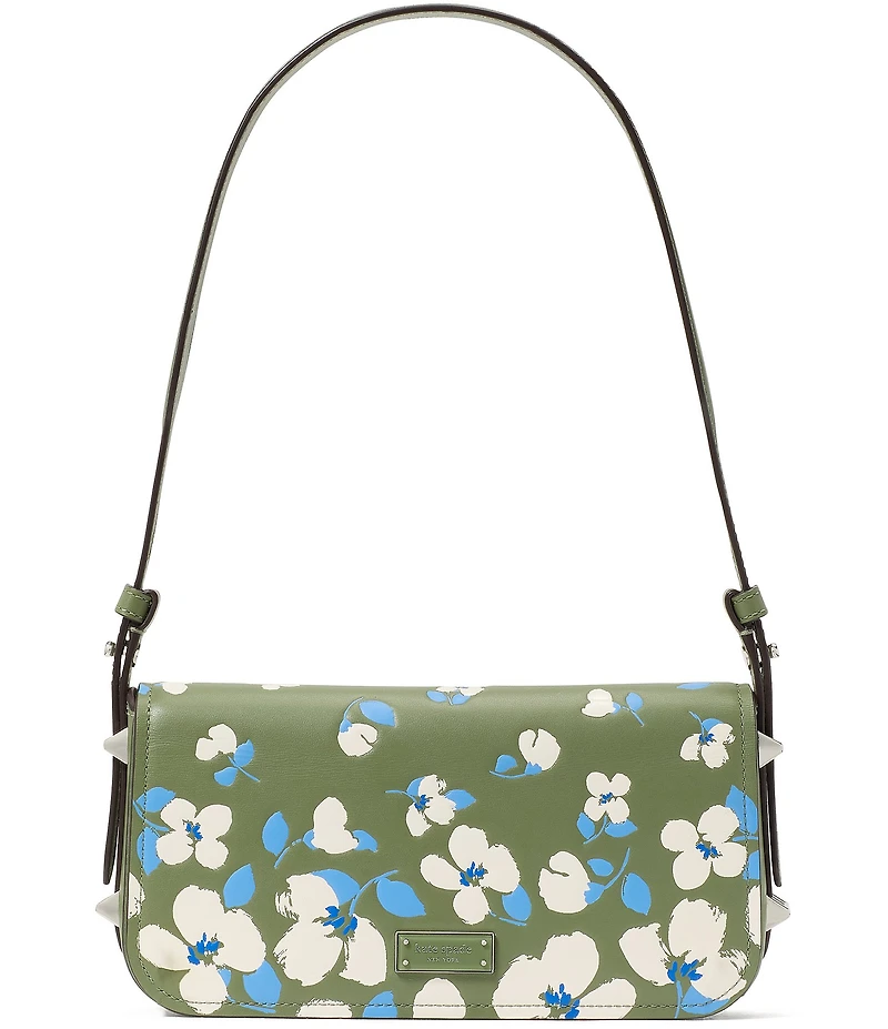 kate spade new york Liv Painterly Bouquet Embossed Leather Small East West Shoulder Bag