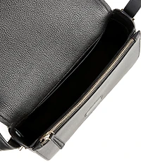 kate spade new york Liv Pebble Leather Small Flap Crossbody Bag