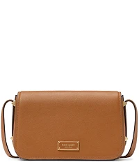 kate spade new york Liv Pebble Leather Small Flap Crossbody Bag