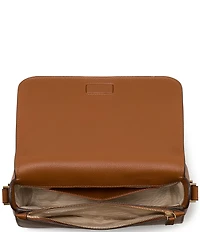 kate spade new york Liv Pebble Leather Small Flap Crossbody Bag
