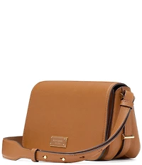 kate spade new york Liv Pebble Leather Small Flap Crossbody Bag