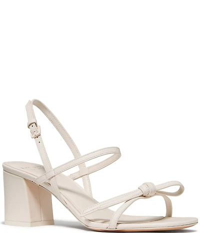 kate spade new york Loop Leather Knotted Block Heel Sandals