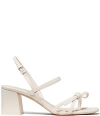 kate spade new york Loop Leather Knotted Block Heel Sandals