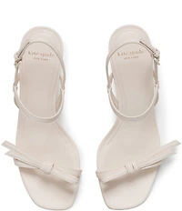 kate spade new york Loop Leather Knotted Block Heel Sandals