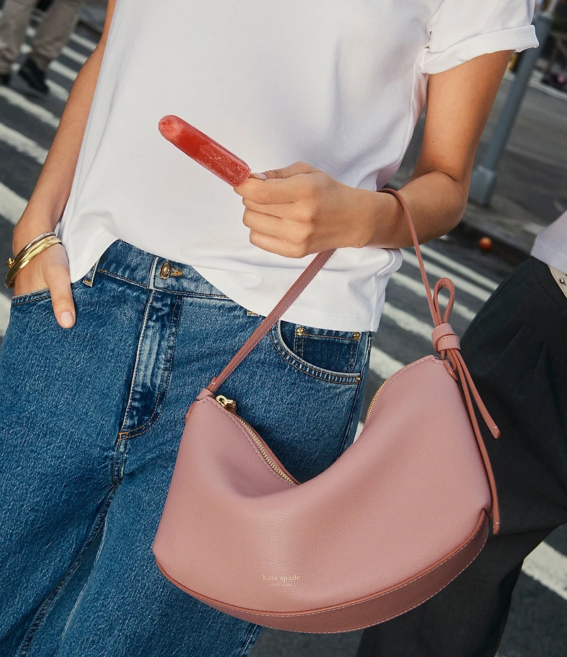 kate spade new york Loop Pebbled Leather Shoulder Bag