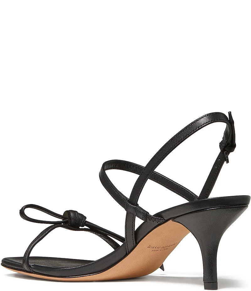 kate spade new york Loop Leather Knotted Strappy Slingback Sandals