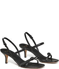 kate spade new york Loop Leather Knotted Strappy Slingback Sandals
