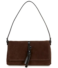 kate spade new york Loop Suede Crinkle Patent Small Flap Shoulder Bag