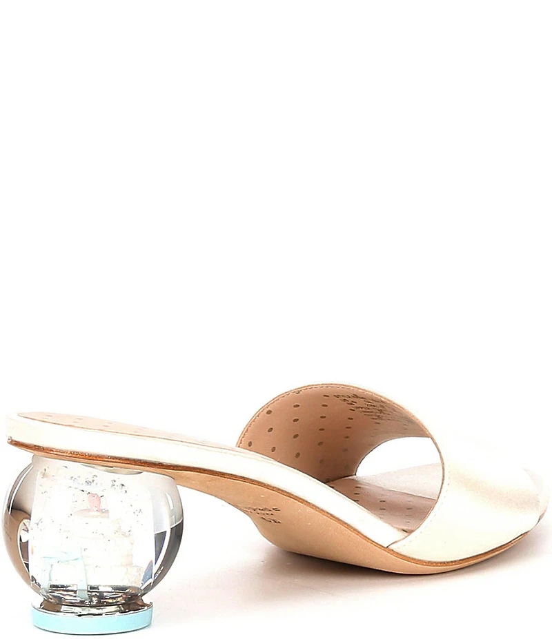 kate spade new york Love Satin Wedding Cake Novelty Heel Dress Slide Sandals