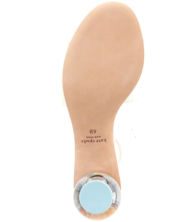 kate spade new york Love Satin Wedding Cake Novelty Heel Dress Slide Sandals