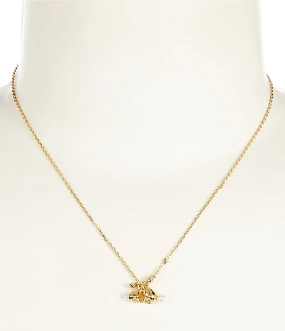 kate spade new york Love You, Mom Bunny Short Pendant Necklace