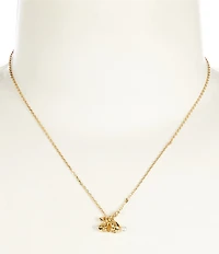 kate spade new york Love You, Mom Bunny Short Pendant Necklace