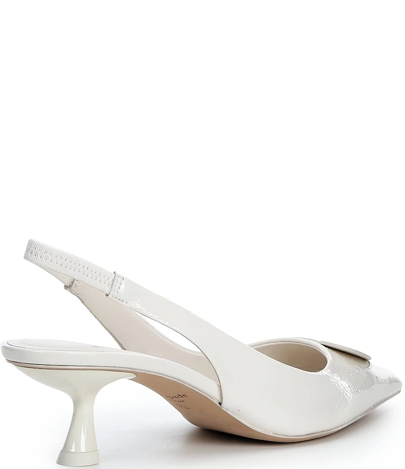 kate spade new york Lover Patent Leather Slingback Kitten Heel Dress Pumps