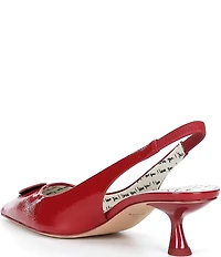 kate spade new york Lover Patent Leather Slingback Kitten Heel Dress Pumps