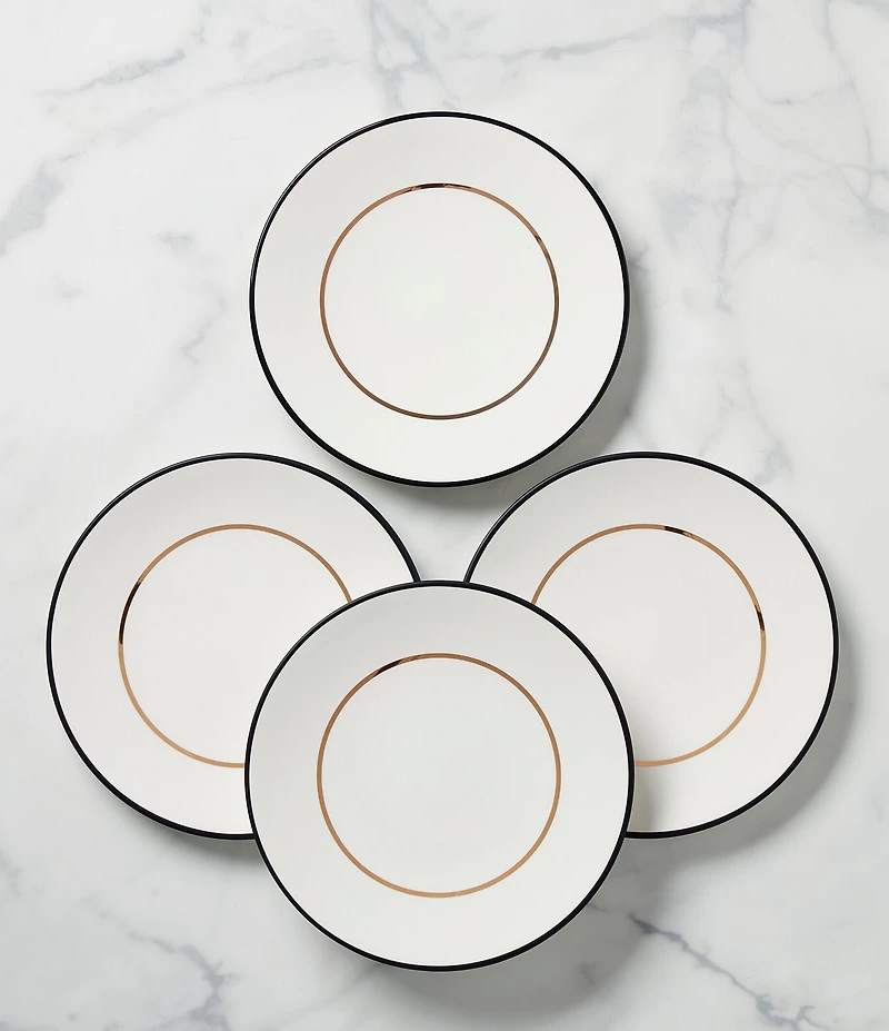 kate spade new york Make It Pop White Accent Plates, Set of 4