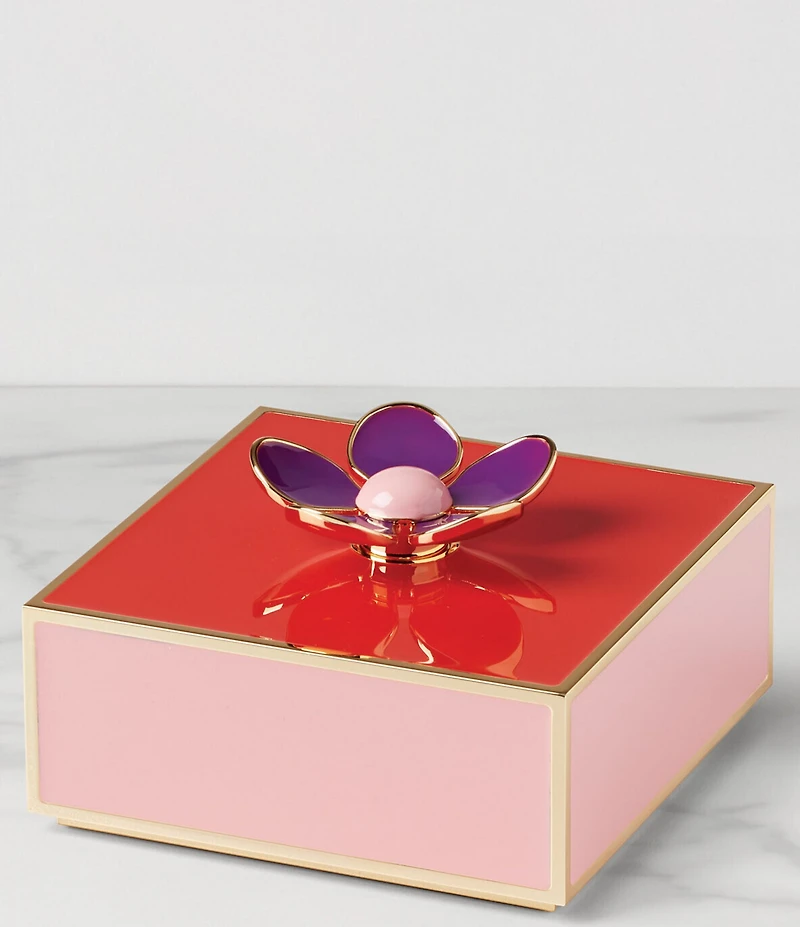 kate spade new york Make It Pop Floral Red & Pink Covered Keepsake Box