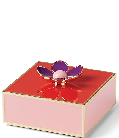 kate spade new york Make It Pop Floral Red & Pink Covered Keepsake Box