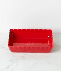 kate spade new york Make It Pop Rectangular Red Baking Dish