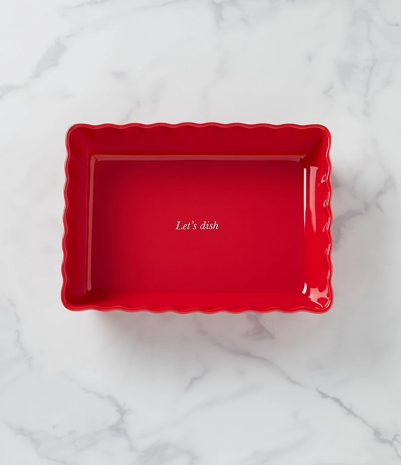 kate spade new york Make It Pop Rectangular Red Baking Dish