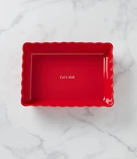 kate spade new york Make It Pop Rectangular Red Baking Dish