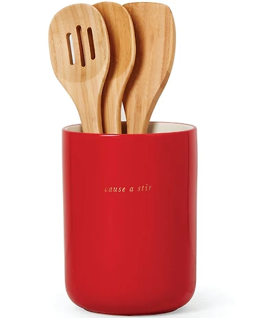 kate spade new york Make It Pop Utensil Crock with Servers