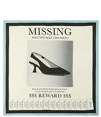 kate spade new york Missing Shoe Silk Bandana Scarf