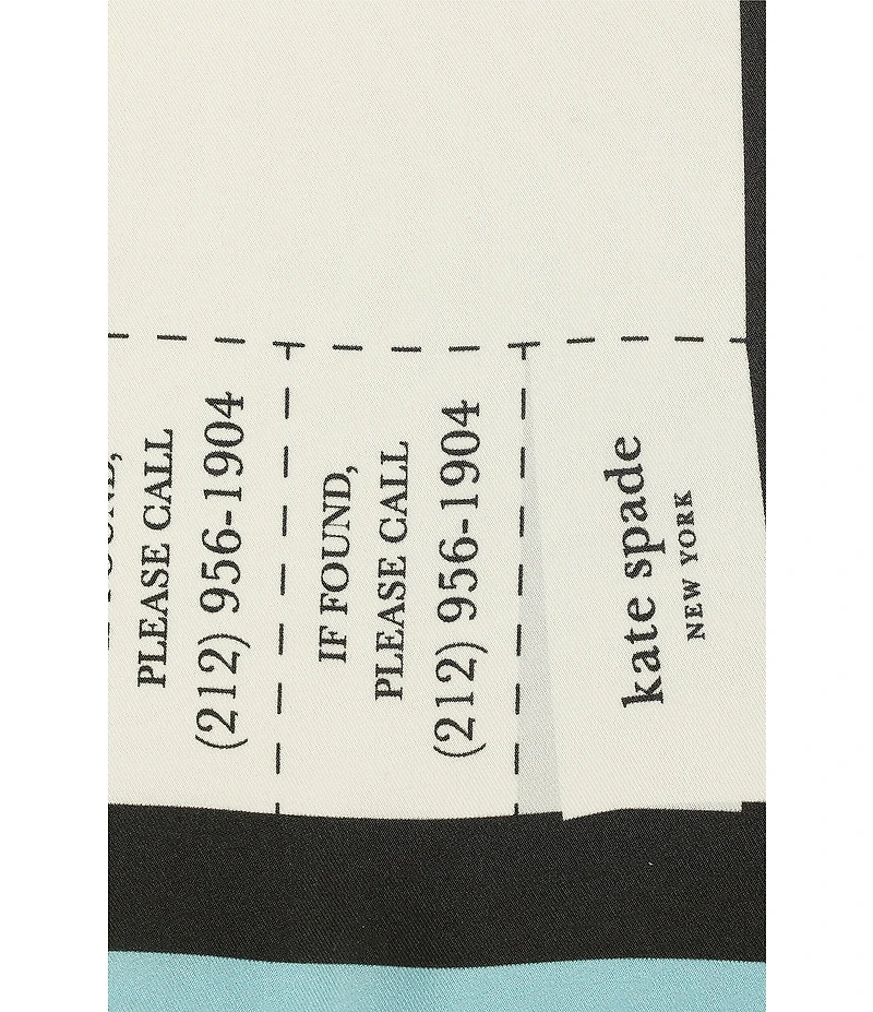 kate spade new york Missing Shoe Silk Bandana Scarf