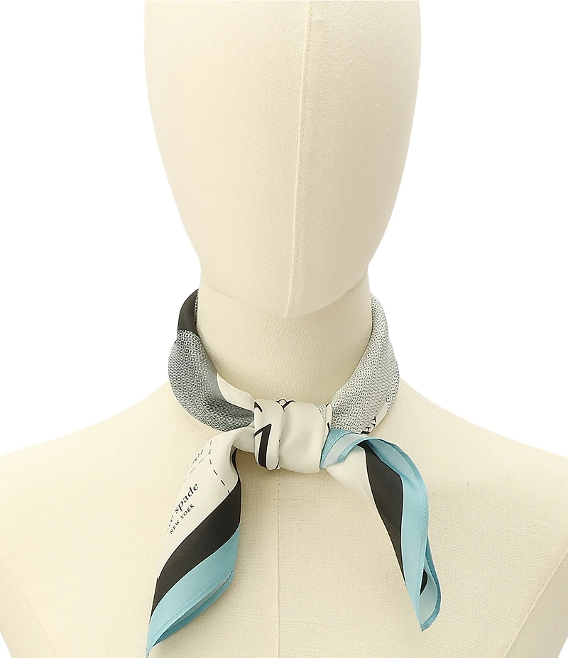 kate spade new york Missing Shoe Silk Bandana Scarf