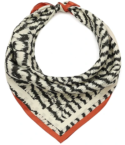 kate spade new york Modern Feathers Silk Bandana Scarf