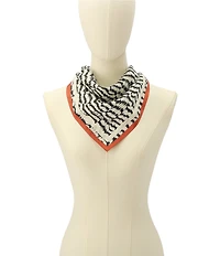 kate spade new york Modern Feathers Silk Bandana Scarf