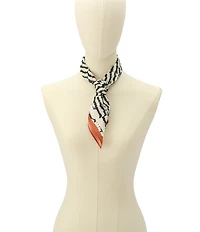 kate spade new york Modern Feathers Silk Bandana Scarf