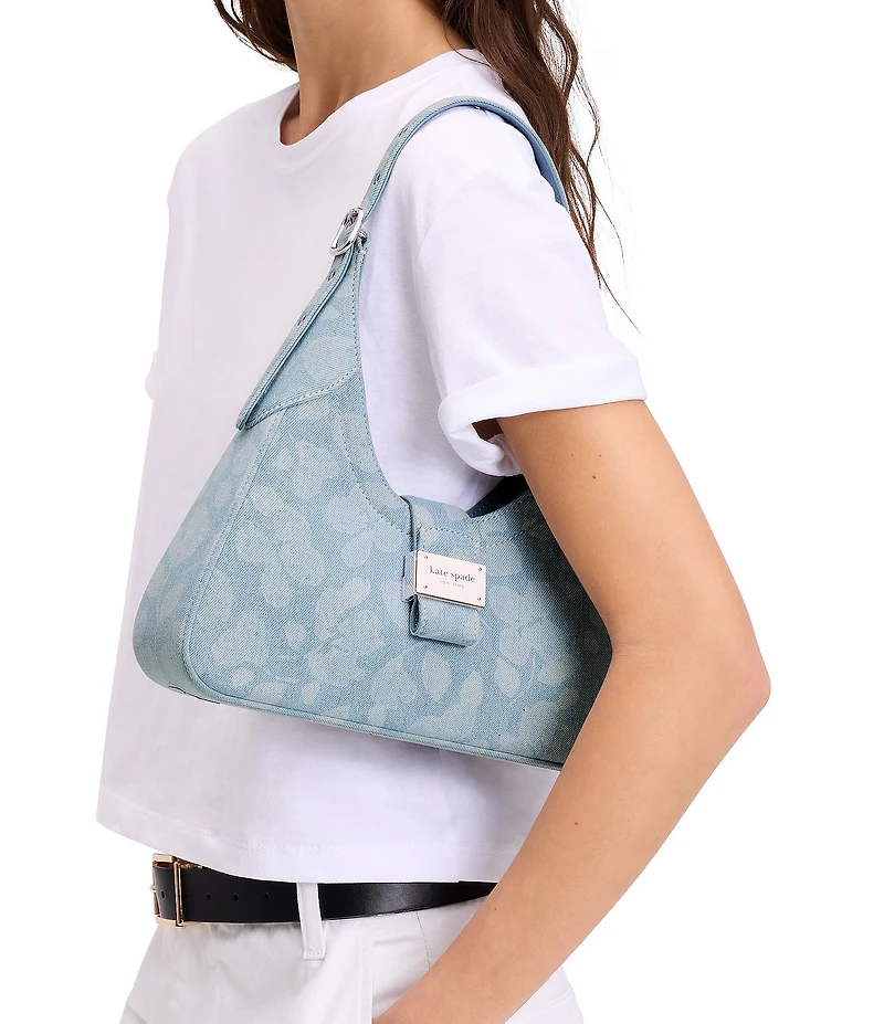 kate spade new york Nouveau Printed Denim Small Shoulder Bag