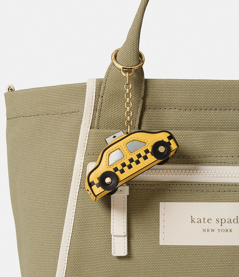 kate spade new york On A Roll Taxi Leather Bag Charm