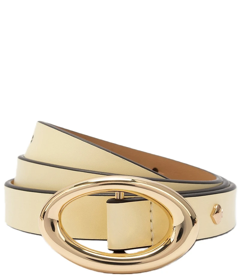 kate spade new york 0.78#double; Oval Molten Buckle Belt