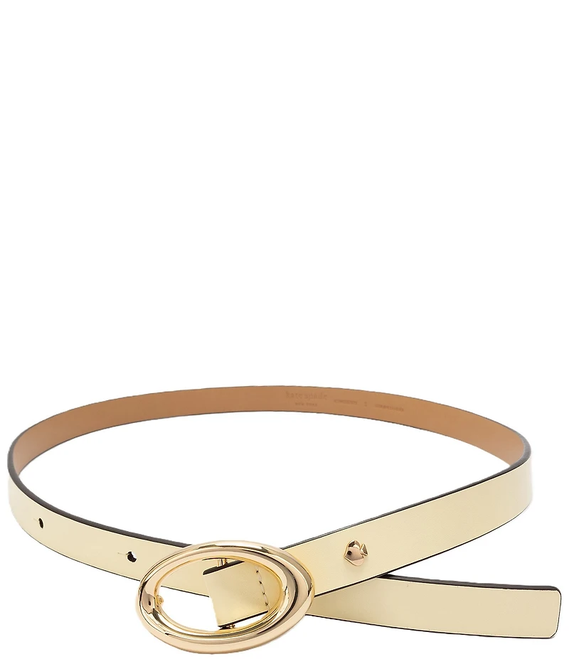 kate spade new york 0.78#double; Oval Molten Buckle Belt