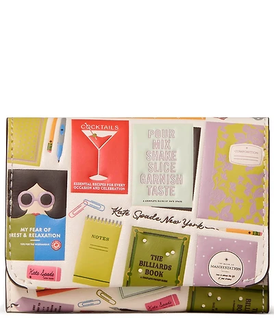 kate spade new york Page Turner Card Case Trifold Wallet